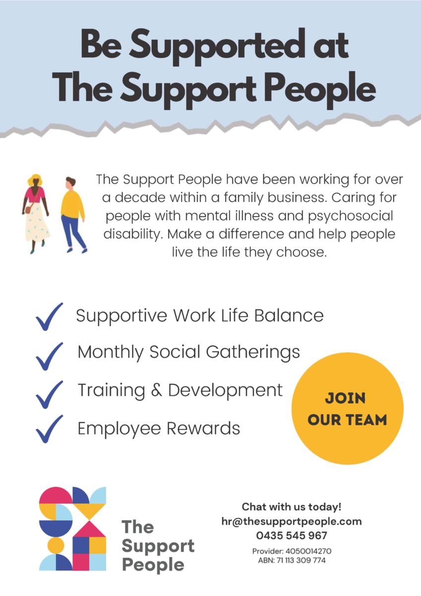 give examples of careers in the support services